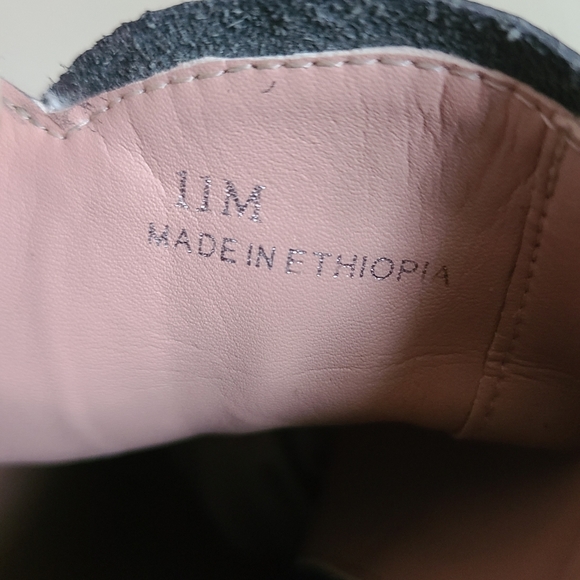 linea paolo freshton wedge high top sneaker booties leather black size 11 - Picture 7 of 7